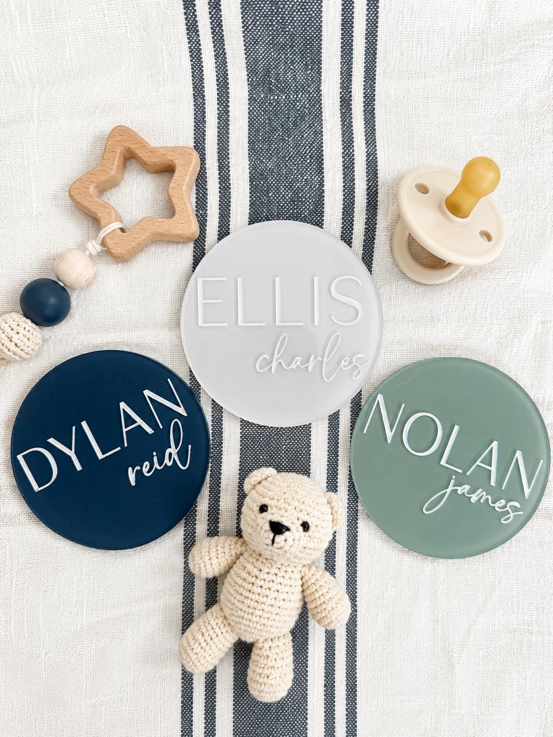 Personalized Acrylic Baby Name Sign | Nursery Photo Prop