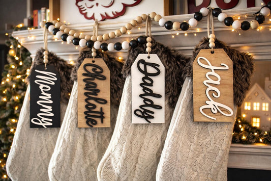 Personalized Christmas Stocking Name Tag