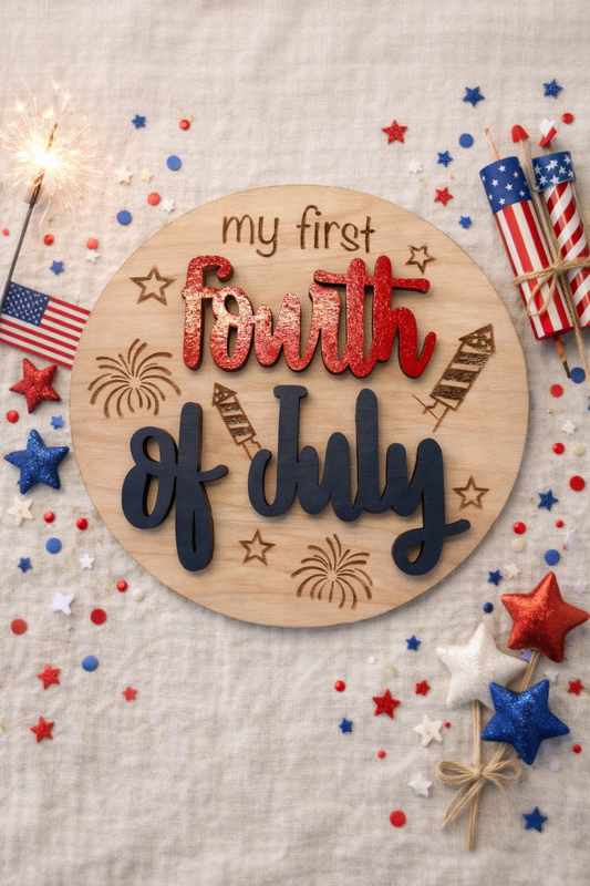 My First Fourth of July Baby Milestone