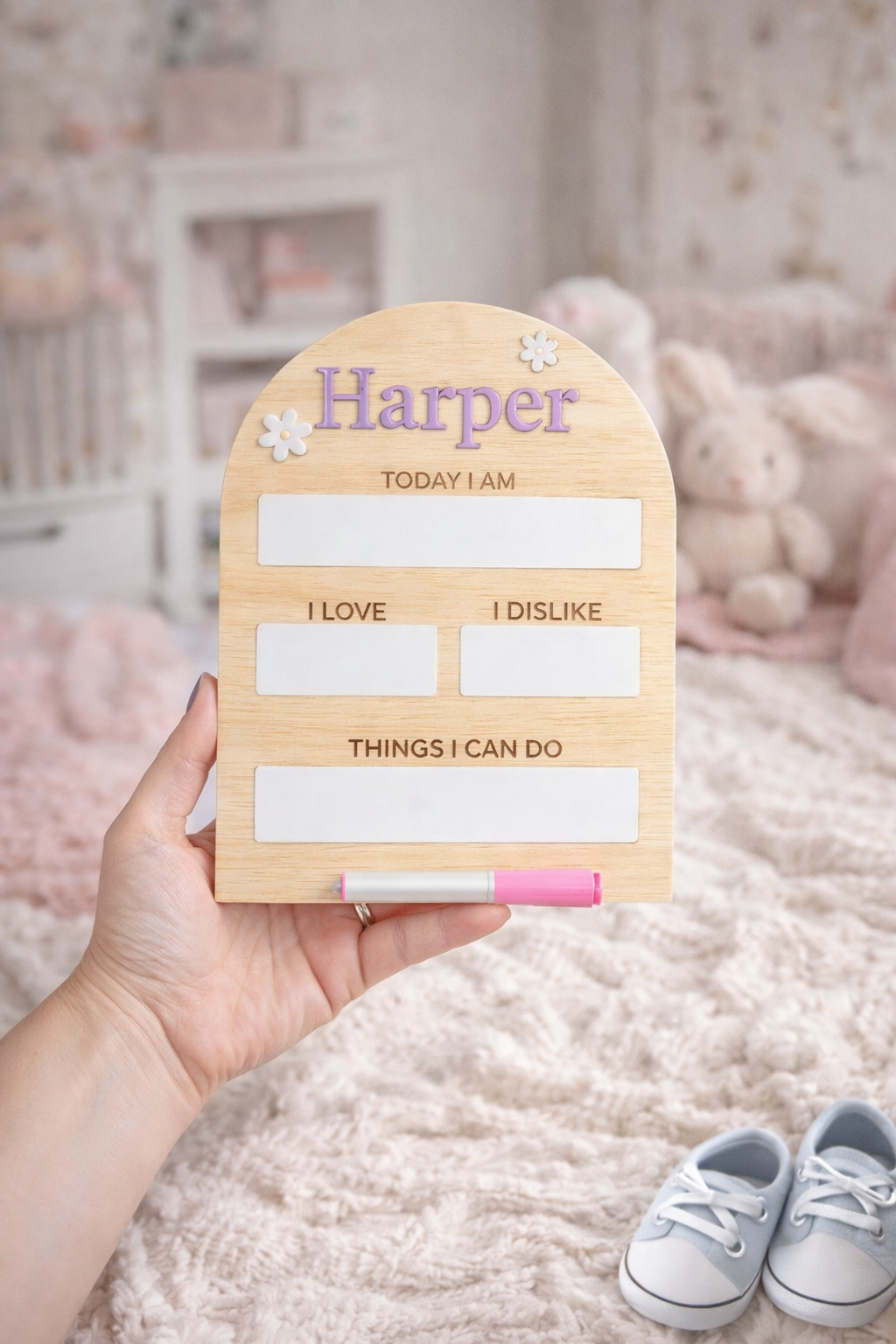 Baby Milestone First Memory Board - Personalized Baby Board