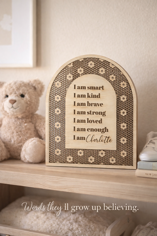 Personalized Self Affirmations Sign