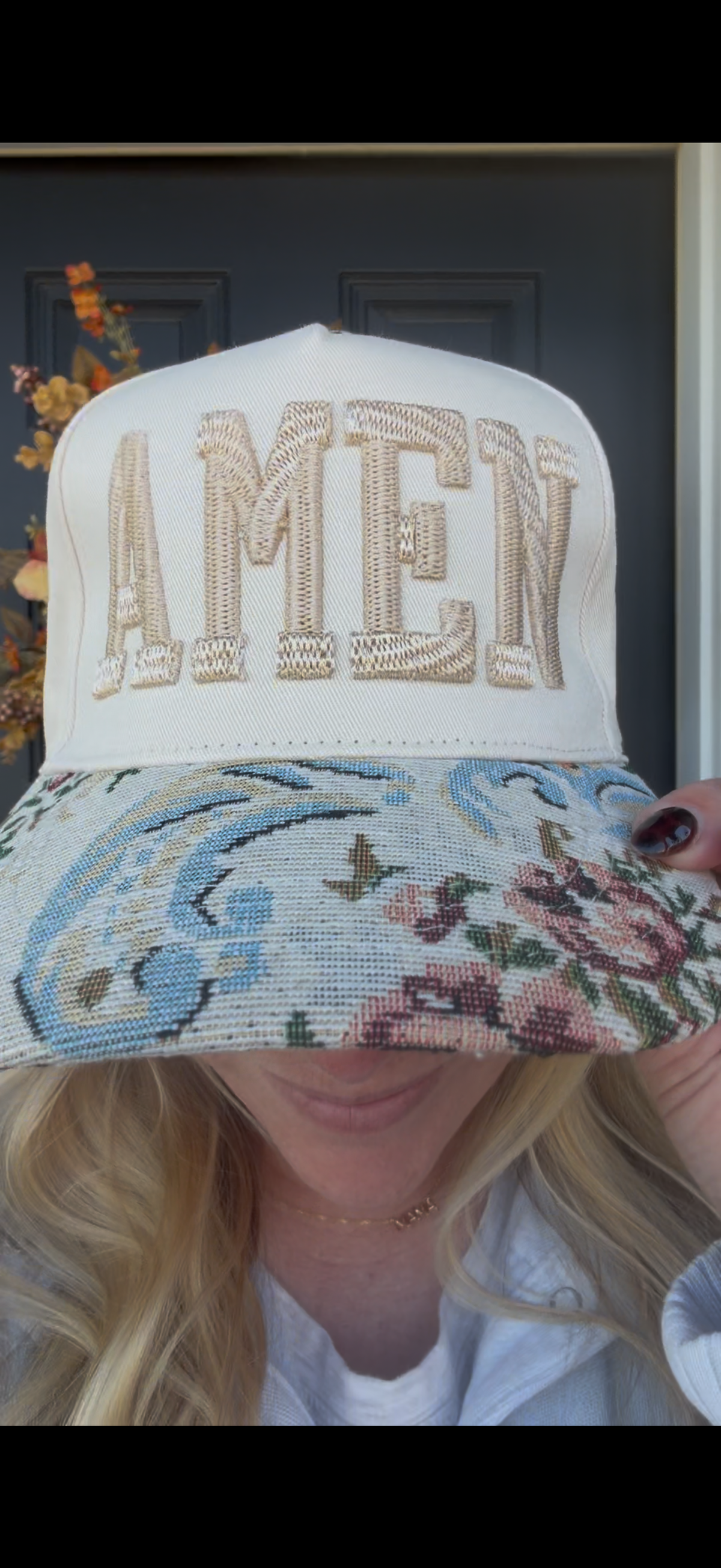 AMEN Hat, Wearable Faith Custom Embroidered Hat
