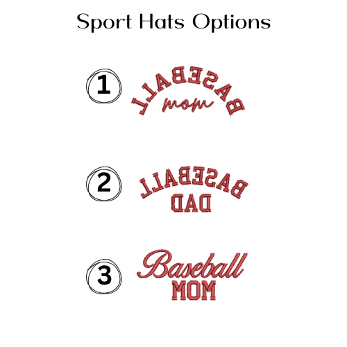 Custom Sports Mom Embroidered Hat