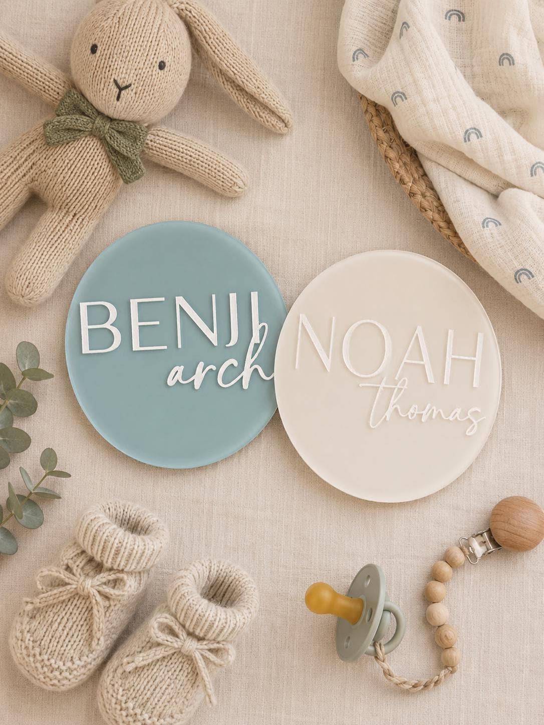 Personalized Acrylic Baby Name Sign | Nursery Photo Prop