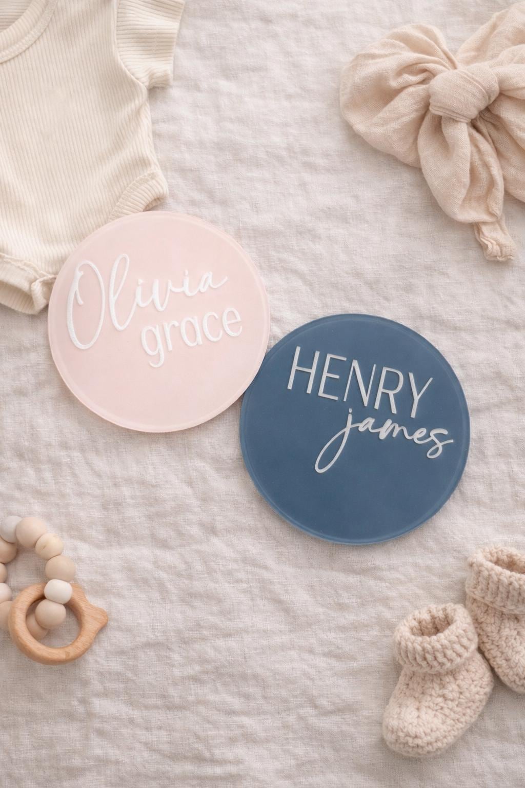 Personalized Acrylic Baby Name Sign | Nursery Photo Prop