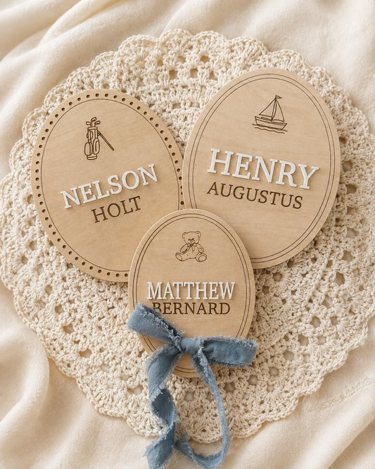 Personalized Baby Announcement & Birth Stat Board | Custom Wooden Name Sign | Newborn Photo Prop | Baby Shower Gift