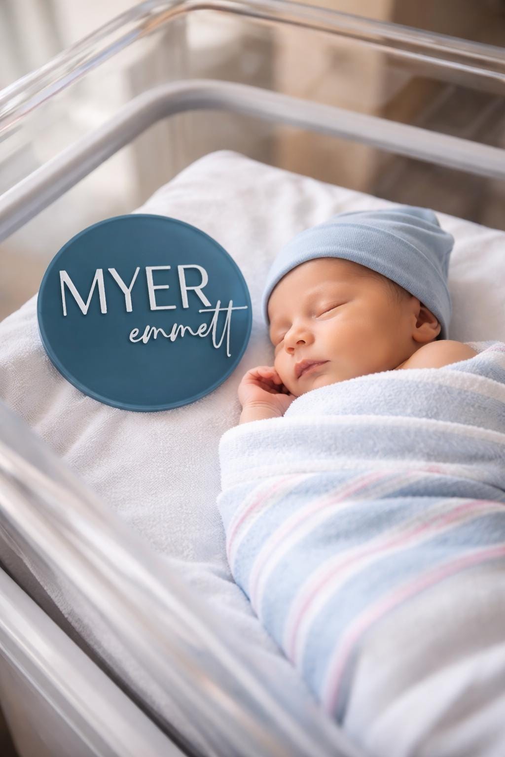 Personalized Acrylic Baby Name Sign | Nursery Photo Prop